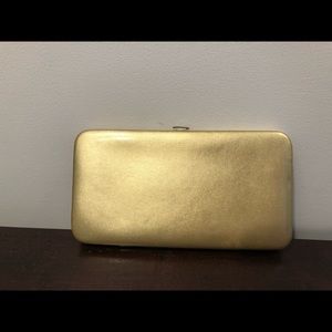 New York and Company gold clutch wallet